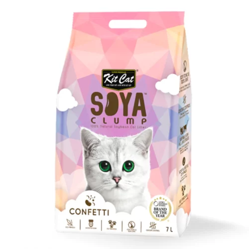 Arena para gatos Kit Cat SoyaClump - Confetti