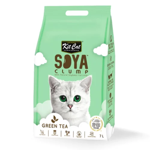 Arena para gatos Kit Cat SoyaClump - Green Tea