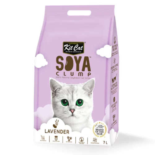 Arena para gatos Kit Cat SoyaClump - Lavender