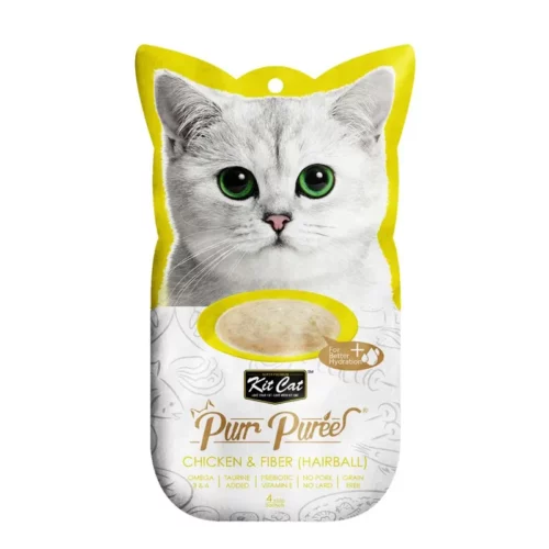 snack Purr Puré para gatos con pollo y fibra 60 gr