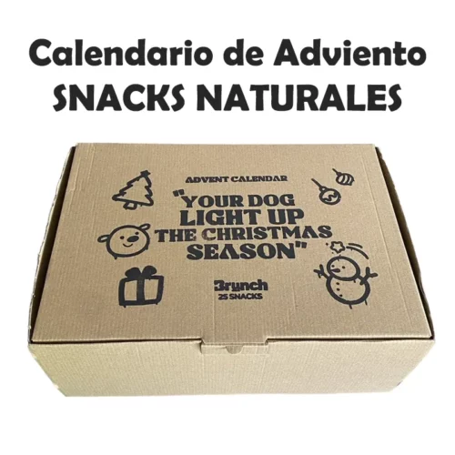 calendario de adviento para perro con snacks naturales brunch