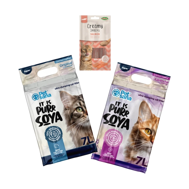 PetSana PURR SOYA - arena de soja bio - 2x7L